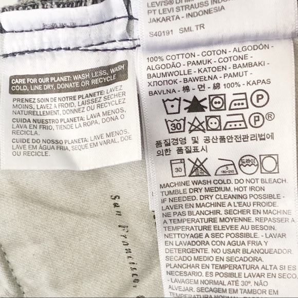 Levis Made & Crafted Slim Crop Fit Big E Japanese Denim Two Tone Jeans 30 NWT - Picture 10 of 12